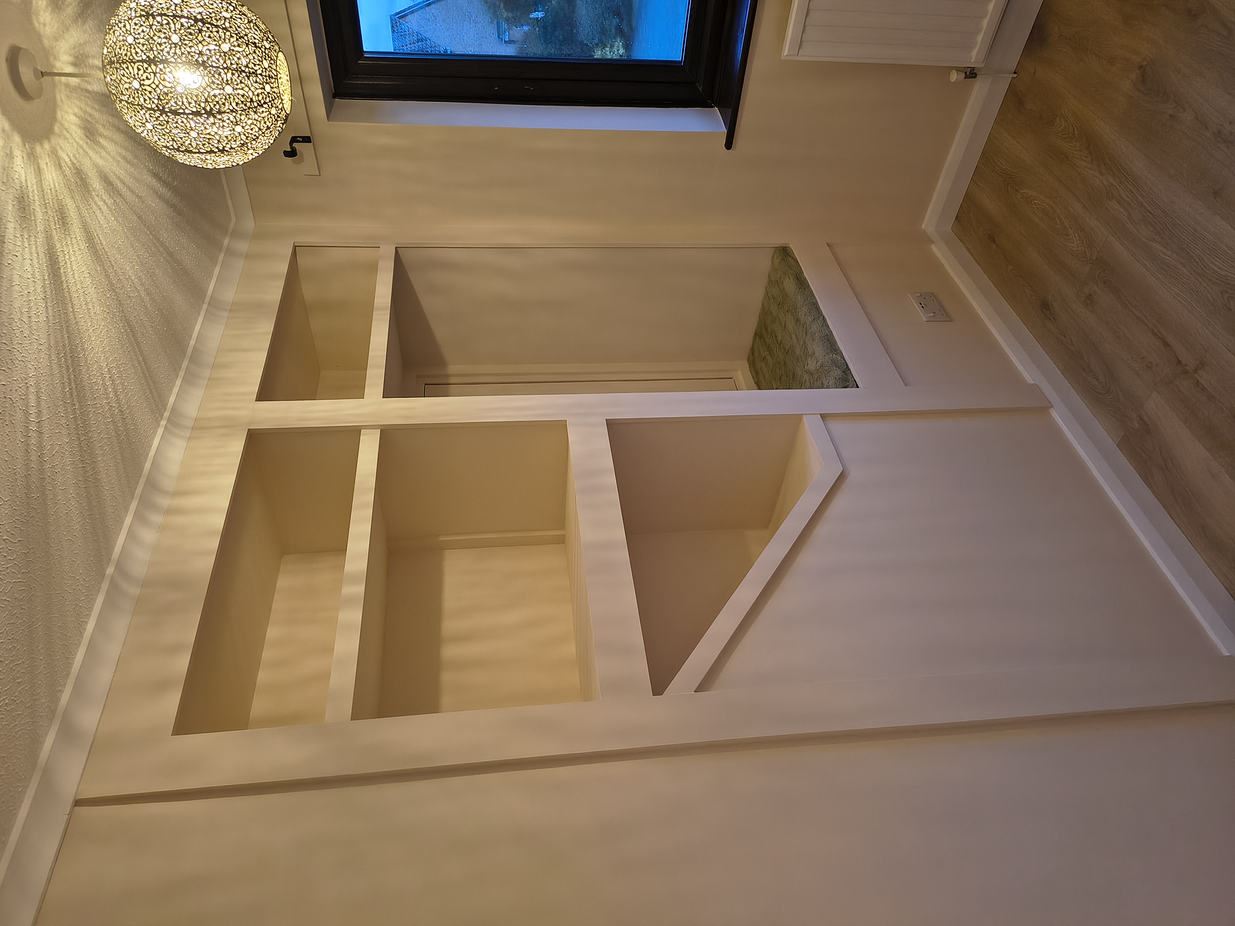 Built-in bedroom storage after completion