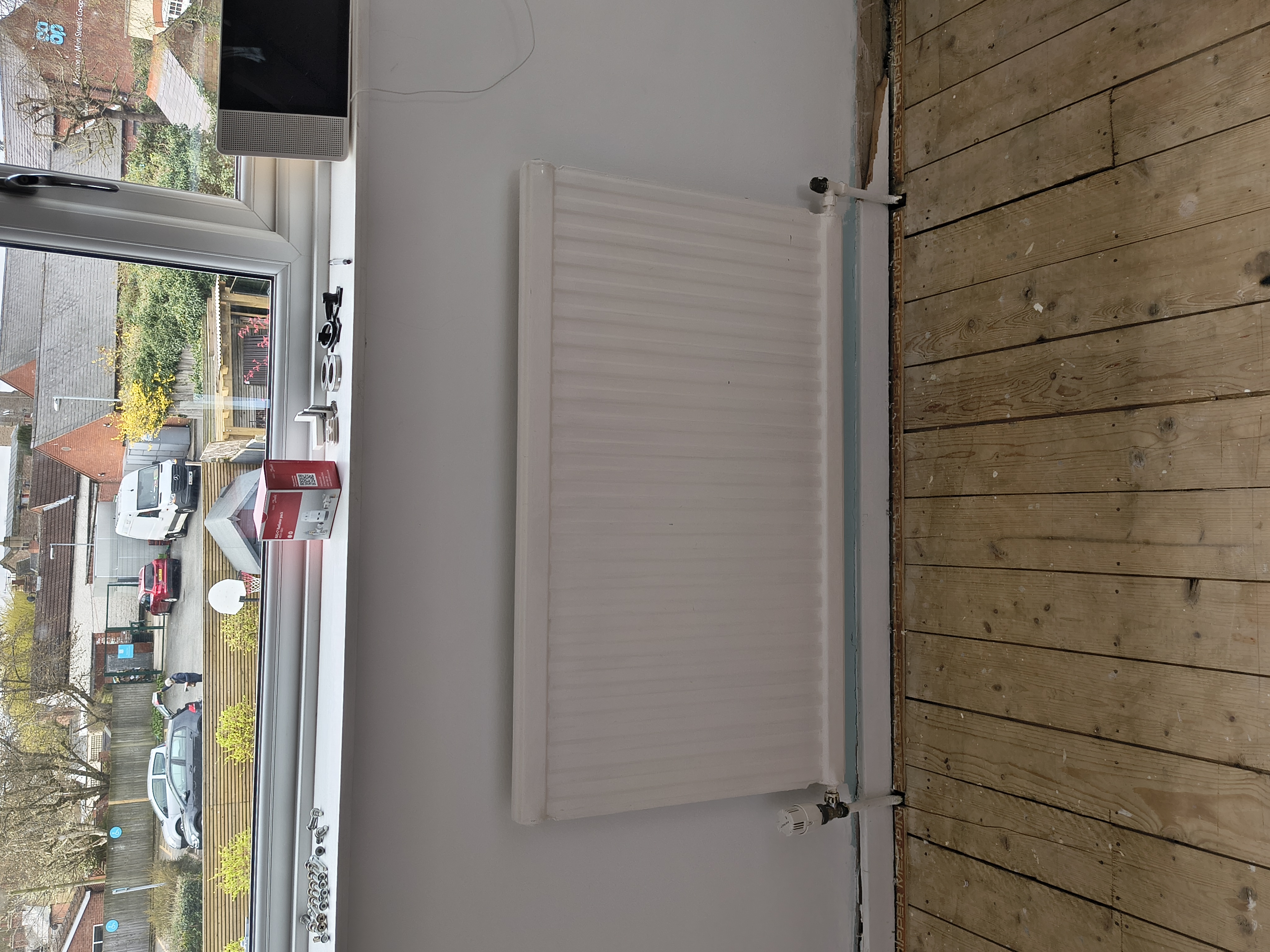 Old radiator before replacement